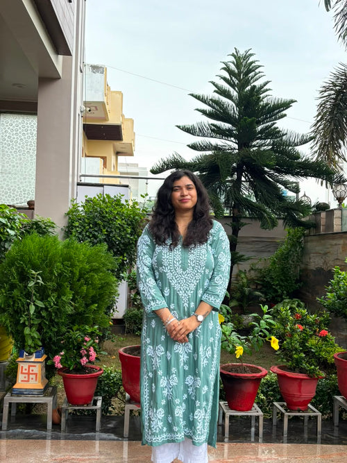 Ayat Chikankari kurti