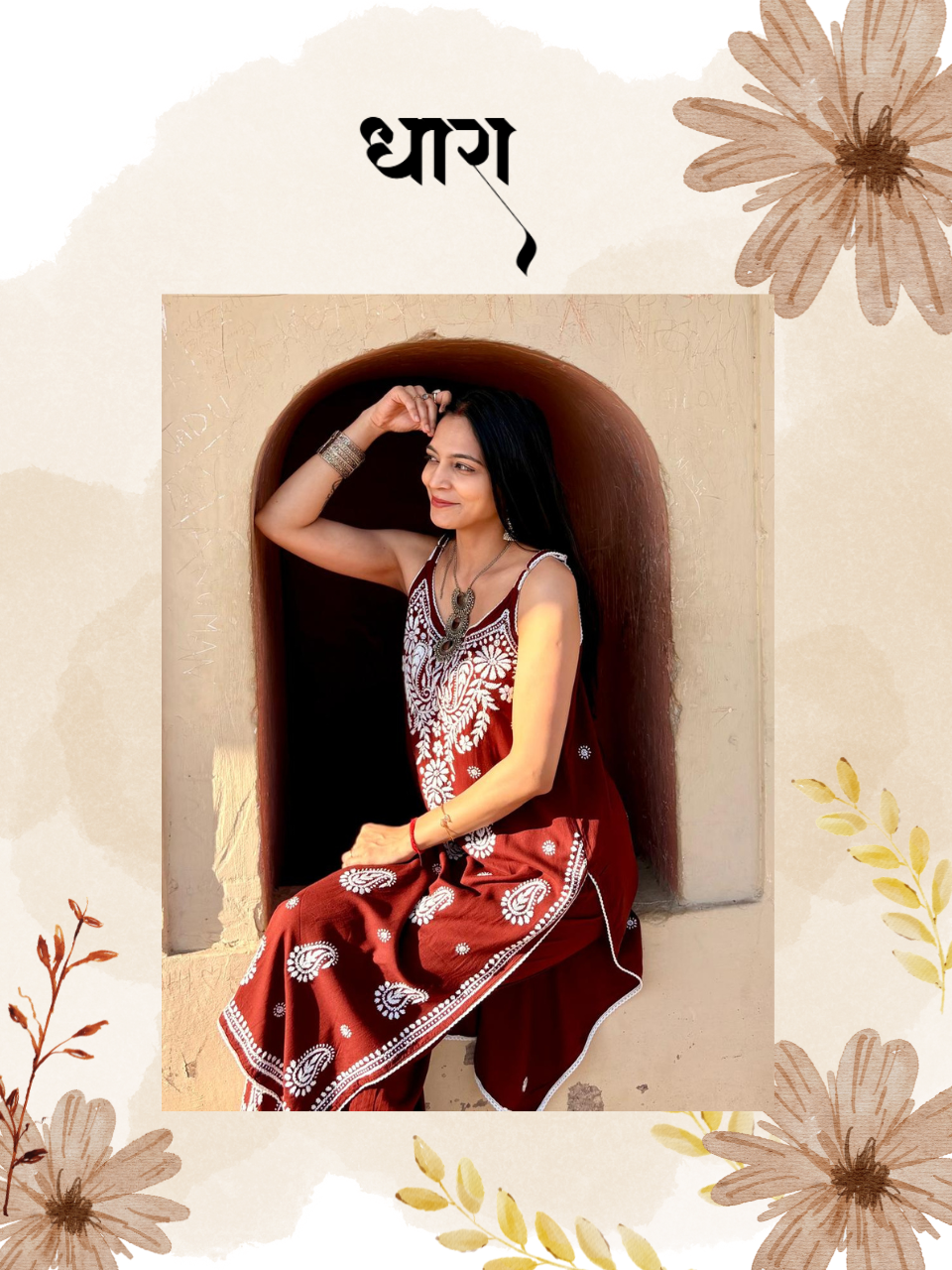 DHARA Chikankari set