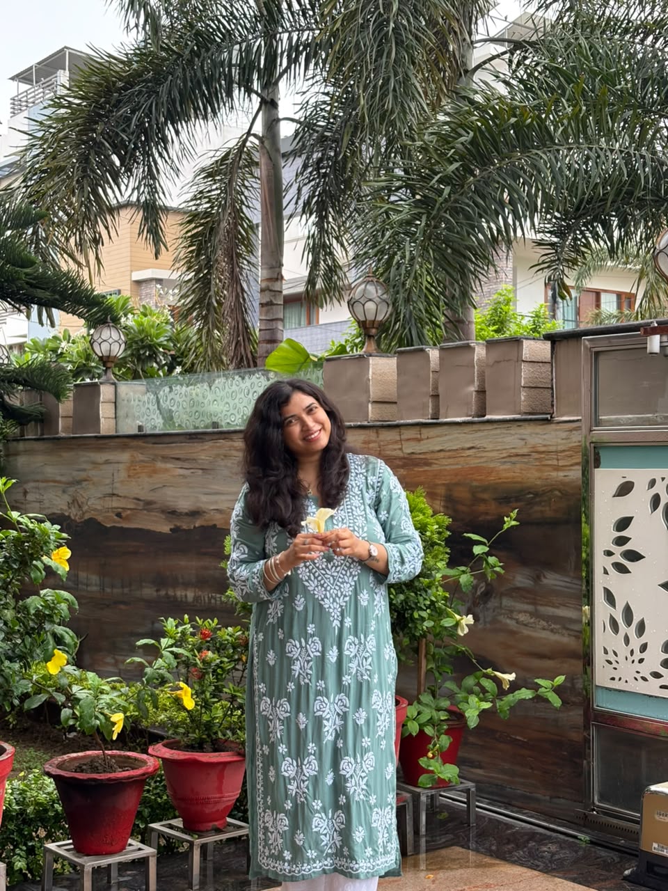 Ayat Chikankari kurti