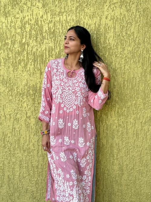 MANNAT Dori Chikankari Kurti
