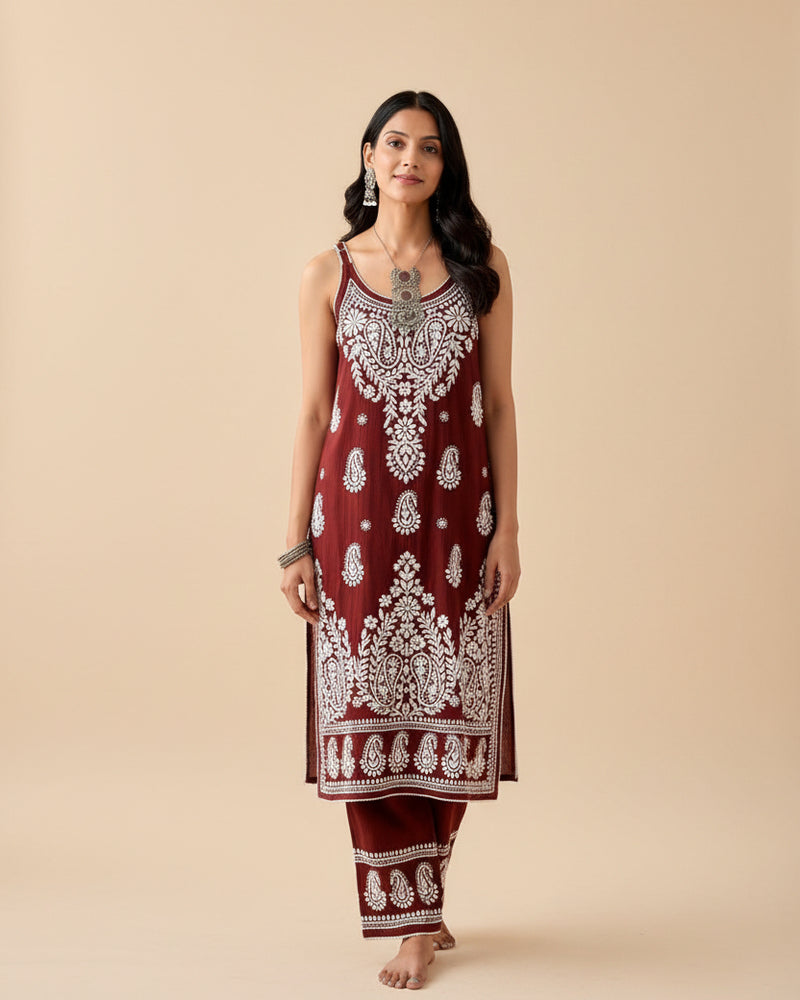 Dhara Chikankari set