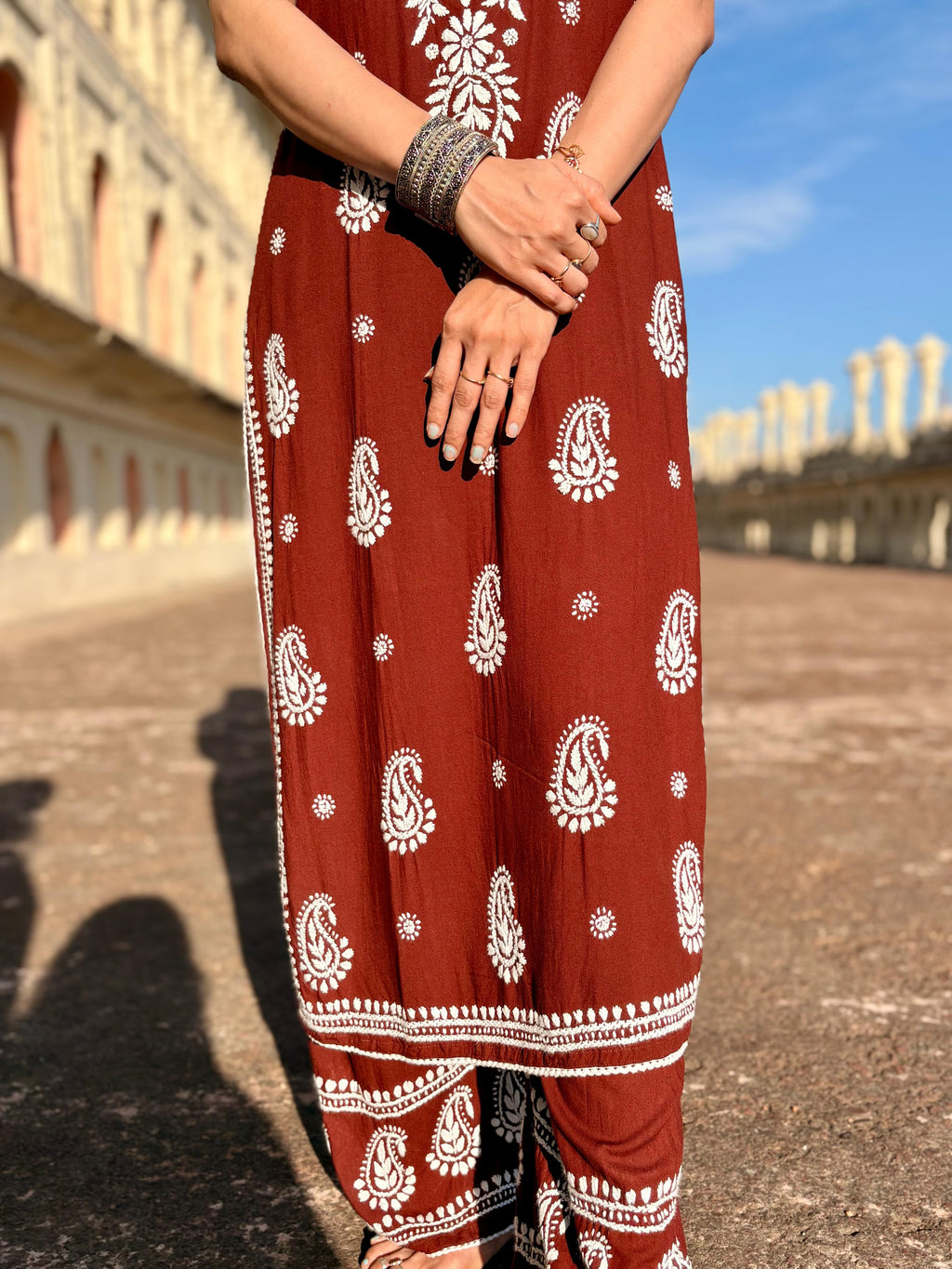 DHARA Chikankari set