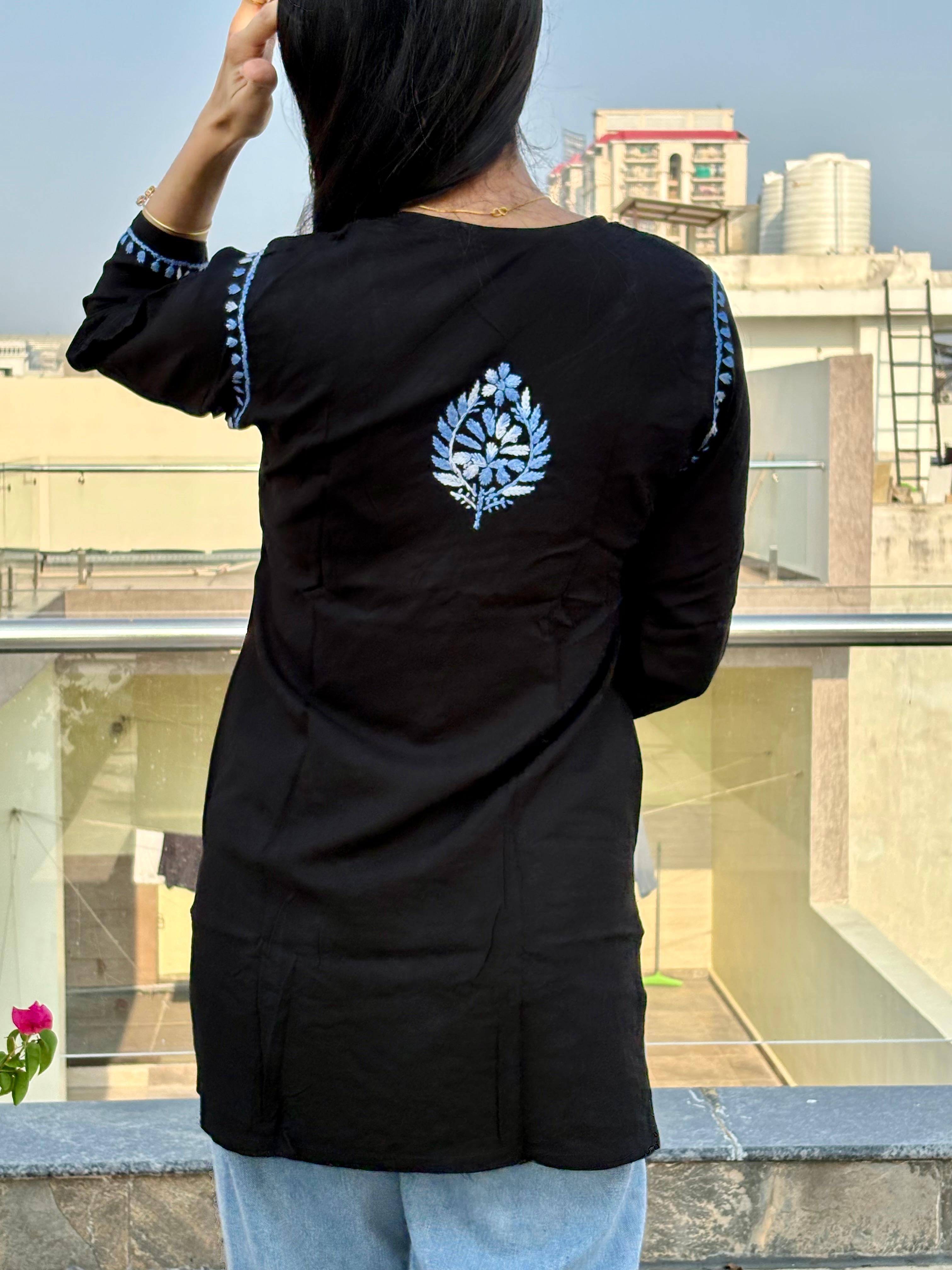 Chikankari Short Kurti