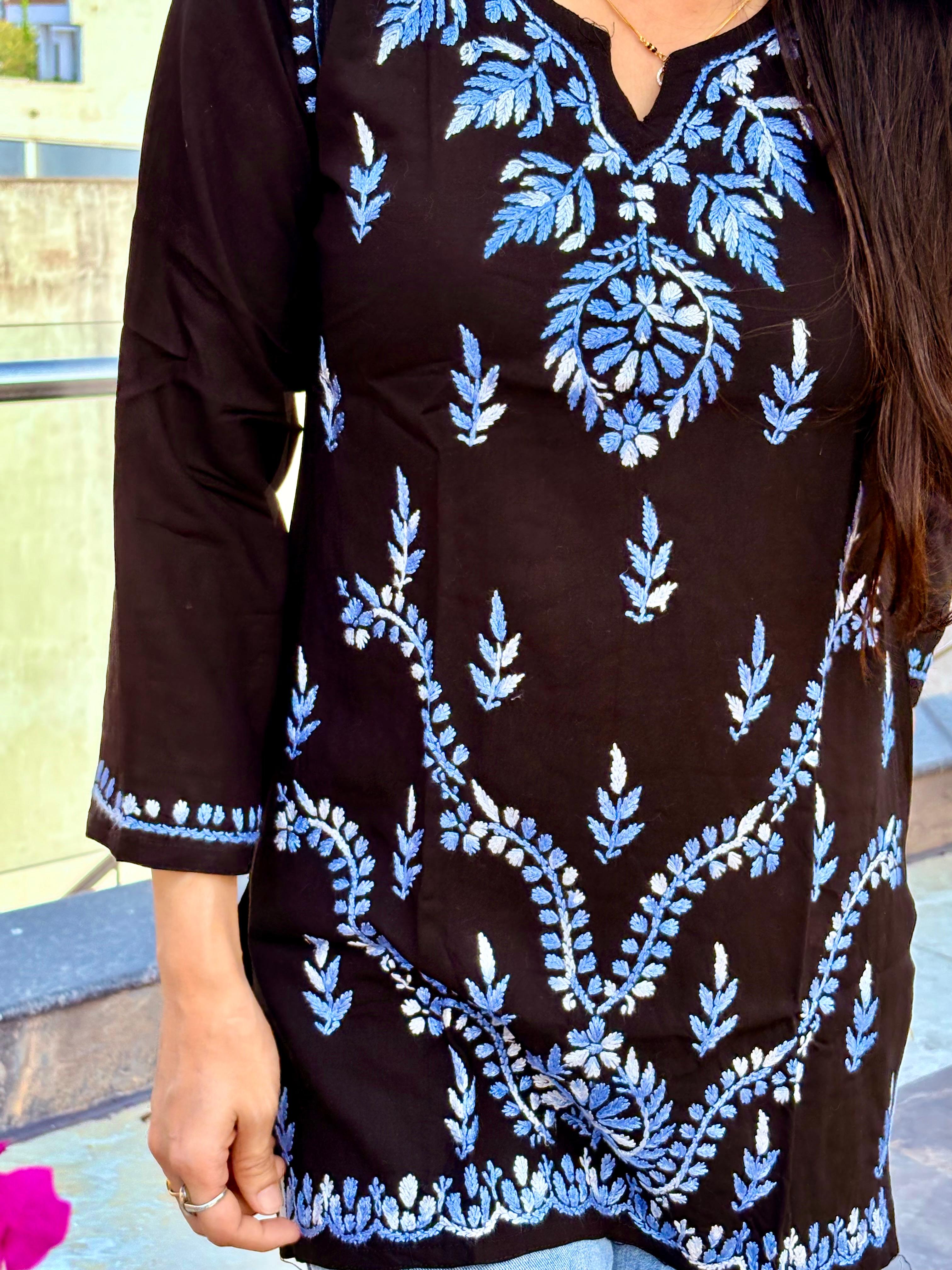 Chikankari Short Kurti