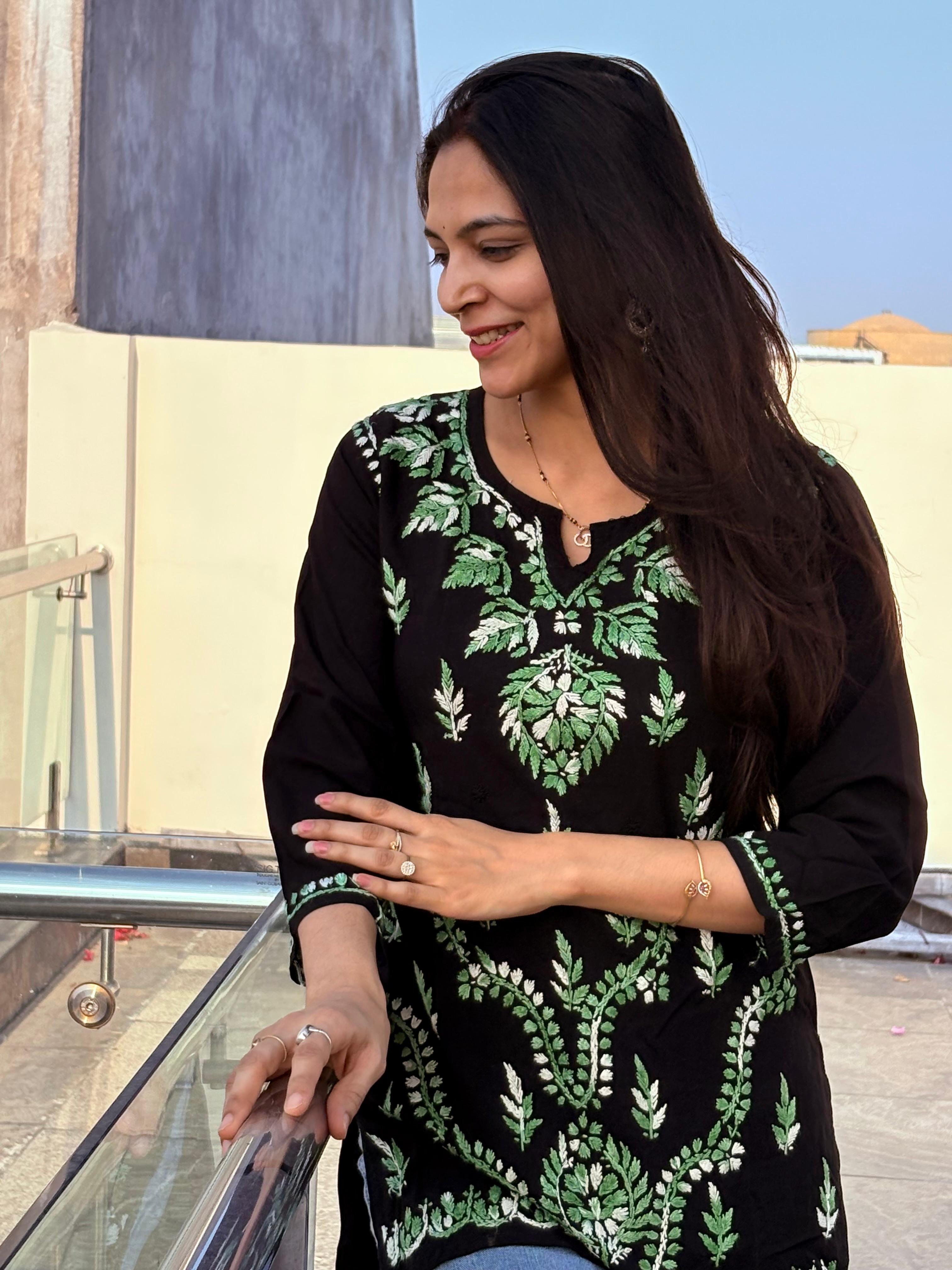 Chikankari Short Kurti