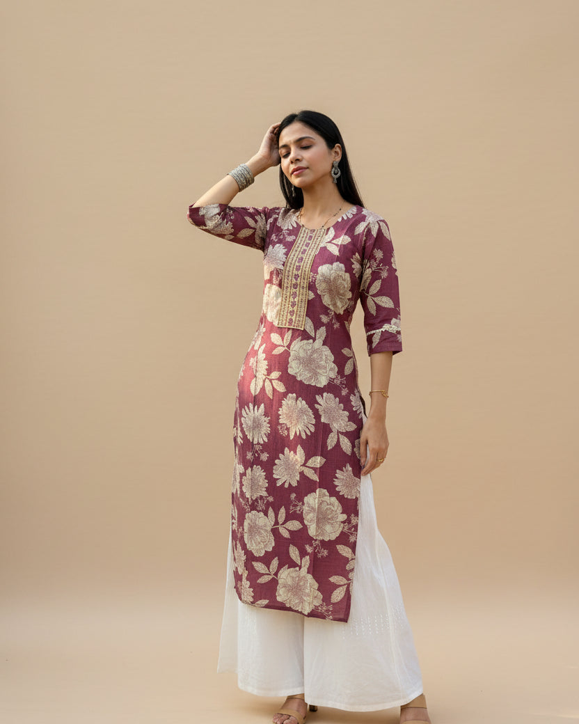 Anayah Cotton Floral Kurti