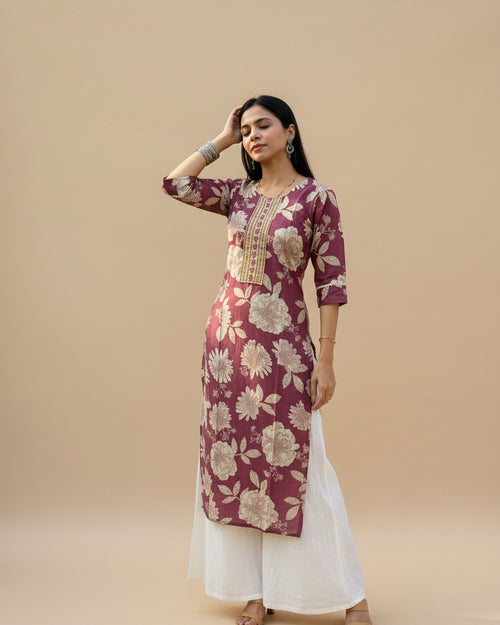 Anayah Cotton Floral Kurti