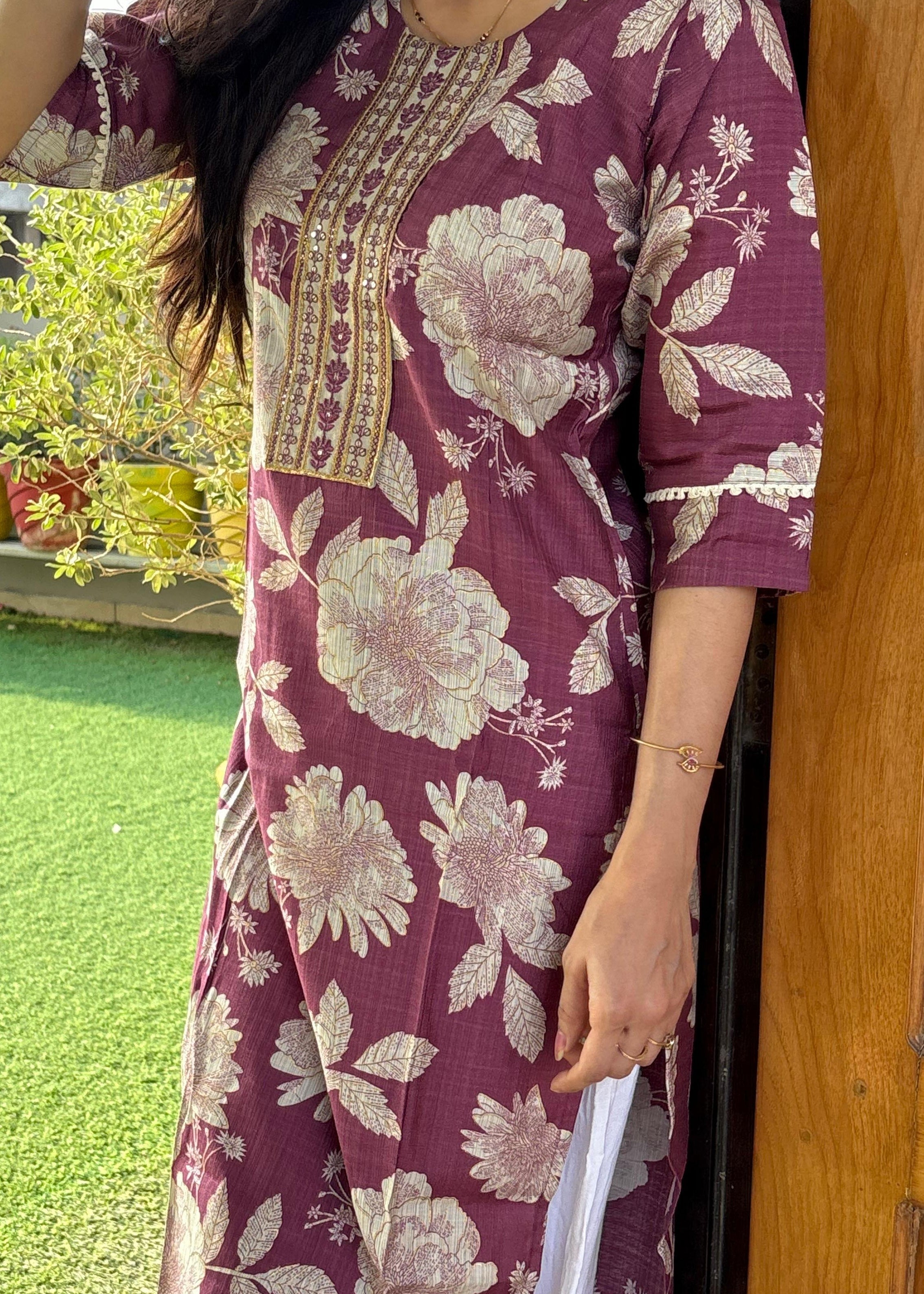 ANAYAH Cotton Floral Kurti