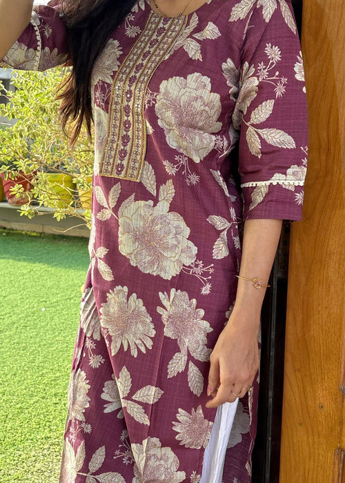 ANAYAH Cotton Floral Kurti