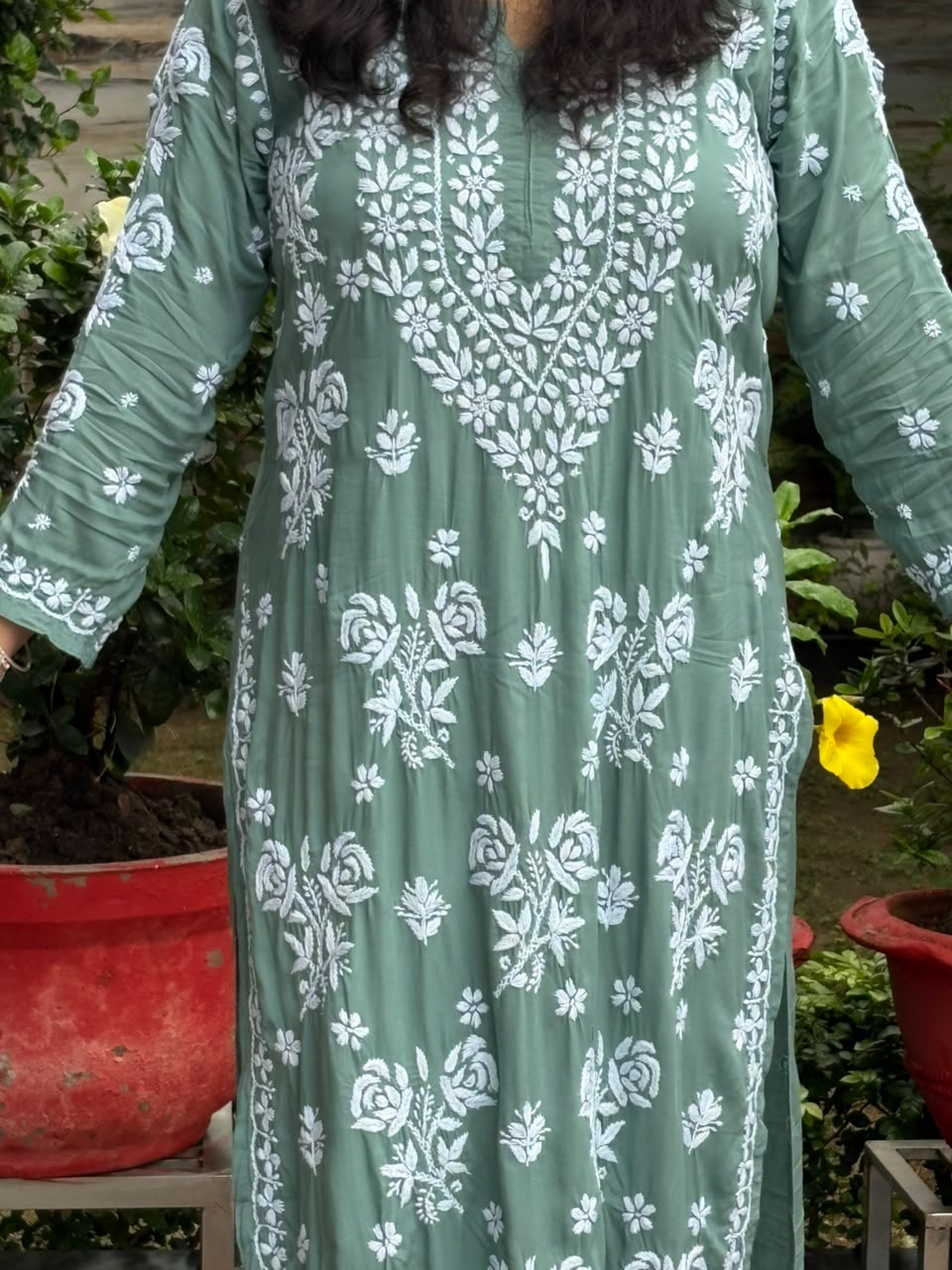 Ayat Chikankari kurti